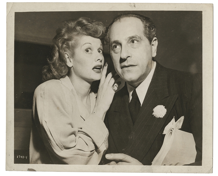 Joseph Dunninger and Lucille Ball Photograph. 