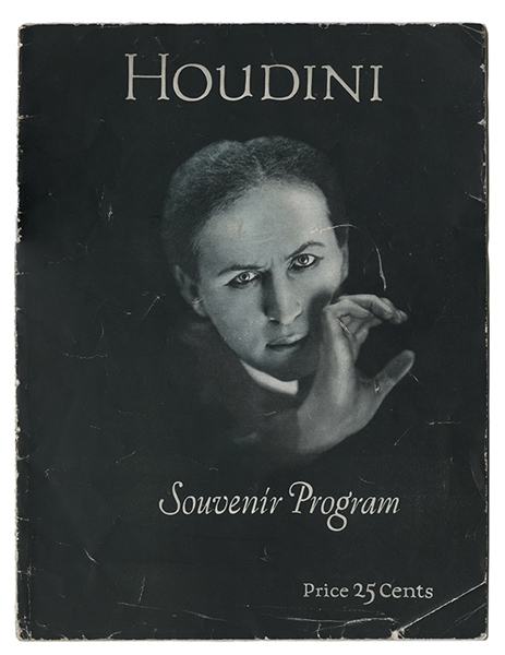 Houdini Final Tour Souvenir Program. 