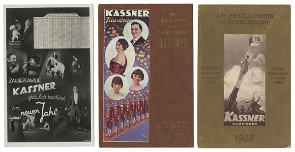 Three Kassner Magic Postcards. 