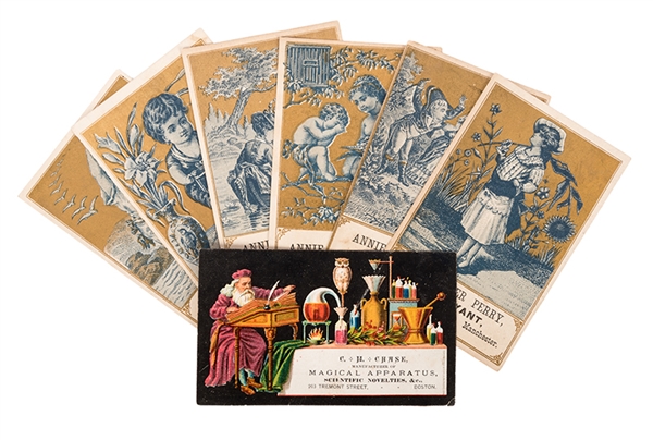 Lot of Trade Cards, Periodicals, and Flyers Related to Clairvoyance, Hypnotism, and Magic. 