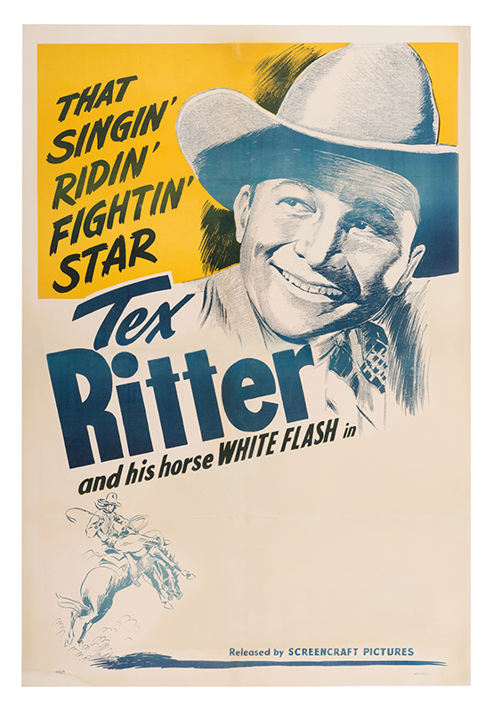 Lot Detail - That Singin’ Ridin’ Fightin’ Star Tex Ritter and his Horse ...