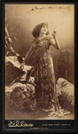 Sarah Bernhardt Signed Large Panel Card Photograph. 