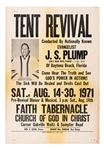 Group of Six Black Gospel Choir, Tent Revival, and Other Religious Window Cards.