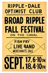 Group of Six Black Gospel Choir, Tent Revival, and Other Religious Window Cards.