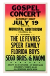 Group of Six Black Gospel Choir, Tent Revival, and Other Religious Window Cards.
