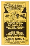 Chuck Berry and Bo Diddley “Rock Revival” Window Card. 