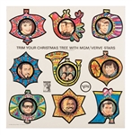 MGM / Verve Punch-Out Christmas Ornaments of Roy Orbison, Jimmy Smith, and Others. 