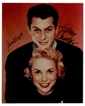 Two signed photographs of Tony Curtis as Houdini. 