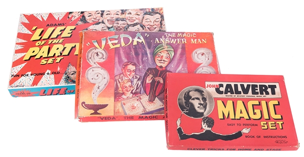Lot of Three Vintage Magic and Novelty Sets. 