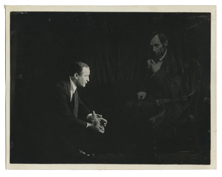 Spirit Photo of Houdini with Abraham Lincoln’s Ghost. 