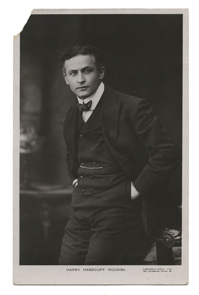 Real Photo Postcard of Houdini.