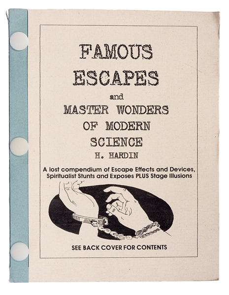 Famous Escapes and Master Wonders of Modern Science. 