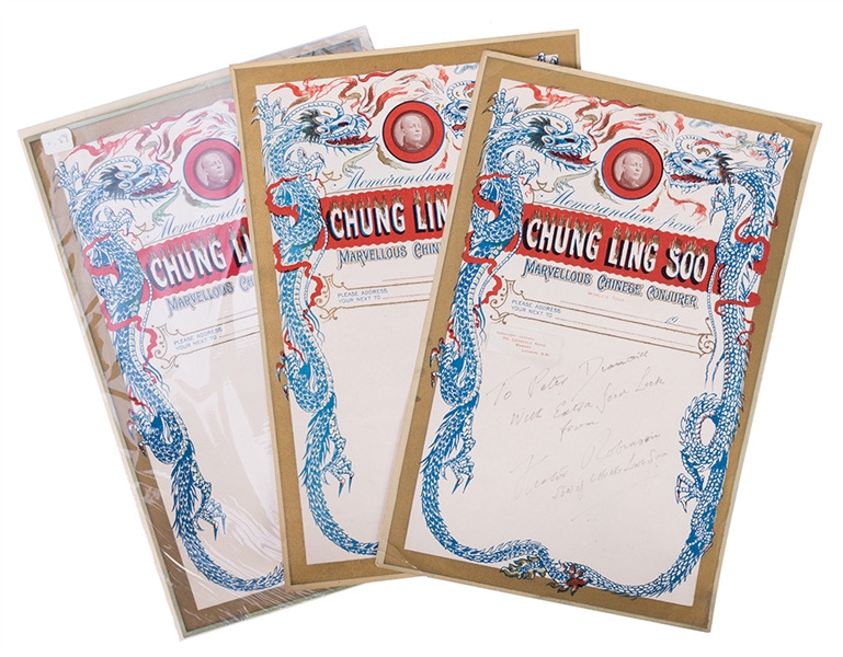 Chung Ling Soo Illustrated Letterheads. 