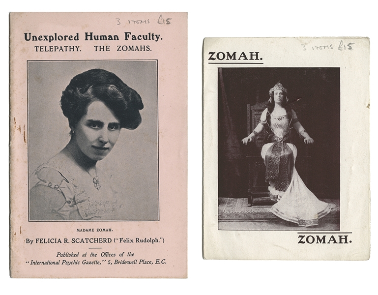 Madame Zomah Program and Advertising Memorabilia. 