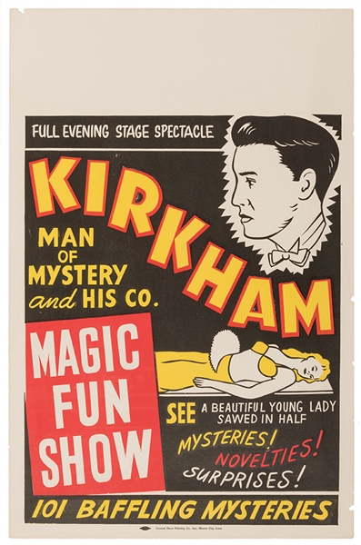 Two Kirkham Magic Fun Show Posters. 