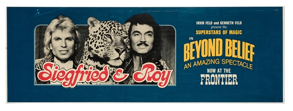Siegfried & Roy “Beyond Belief” Taxi Rooftop Ad. 