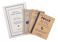 Four Vintage Manuals on Cheating at Poker and Dice. 