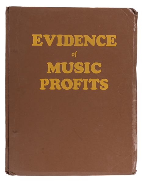 Evidence of Music Profits.