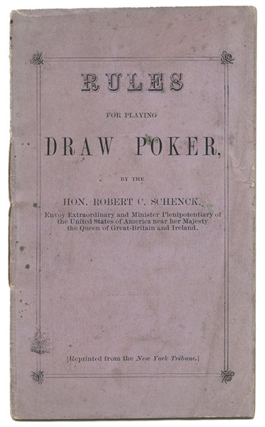 Rules for Playing Draw Poker. 