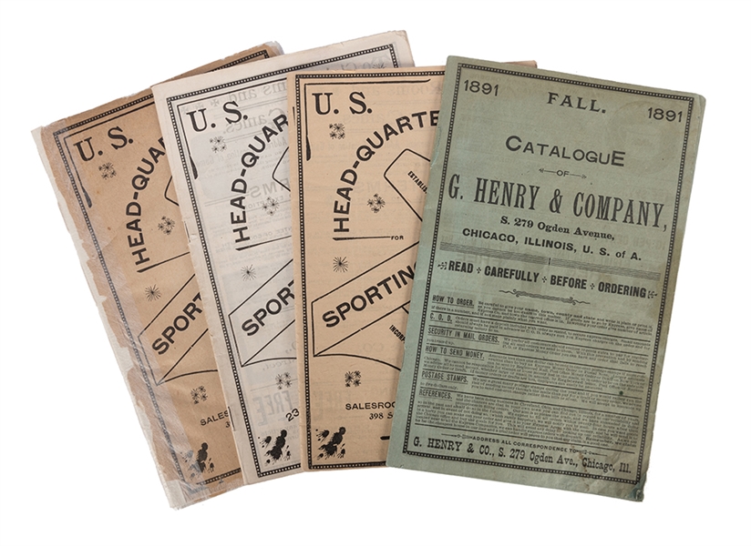 G. Henry & Co. Four Gambling Supply Catalogs. 