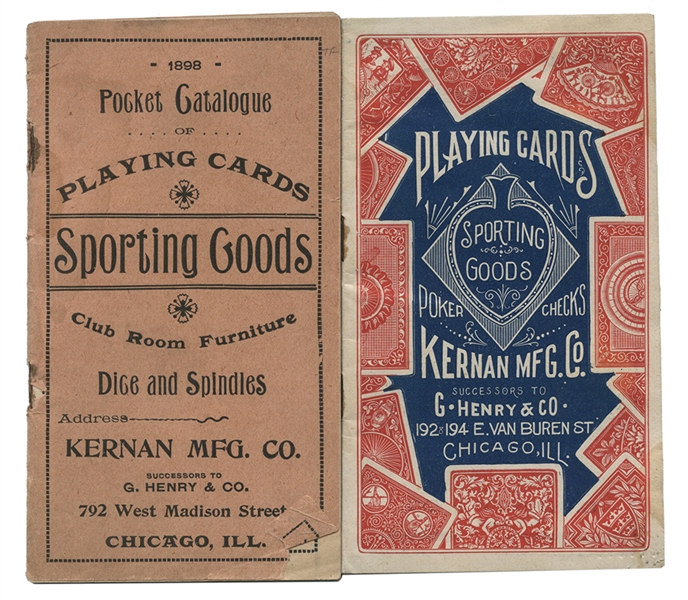 Kernan Mfg. Co. (Successors to G. Henry & Co.). Two Pocket Gambling Catalogs. 