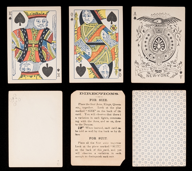 American Manufacture Marked Deck Playing Cards.
