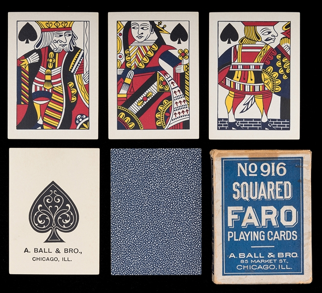 A. Ball & Bro. No. 916 Faro Playing Cards. 