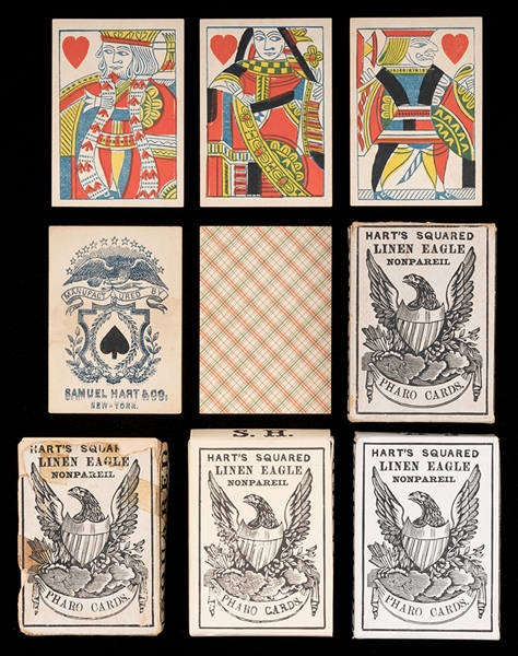Five Decks of Pharo [Faro] Playing Cards.