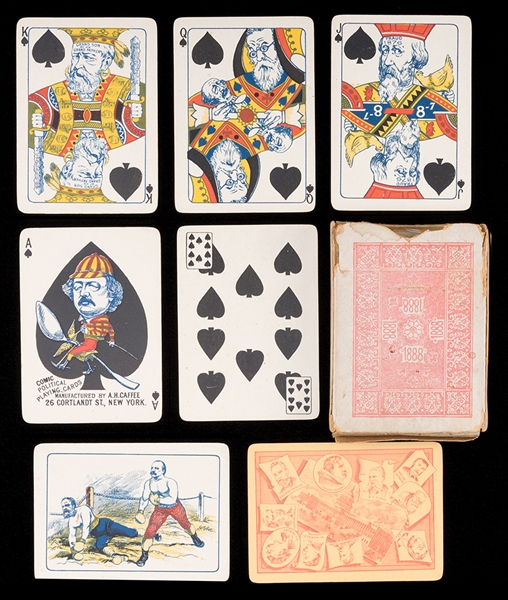 An 1888 Deck of Political Satire Playing Cards. 