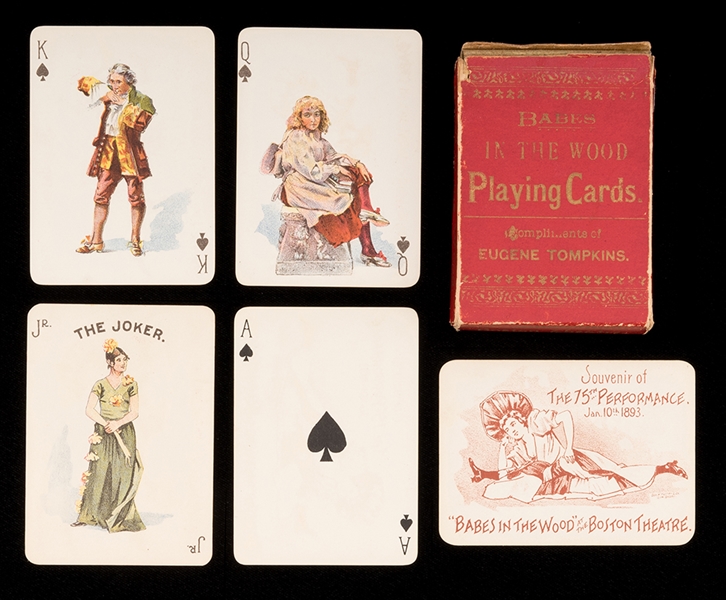 “Babes in the Wood” Theatrical Playing Cards. 