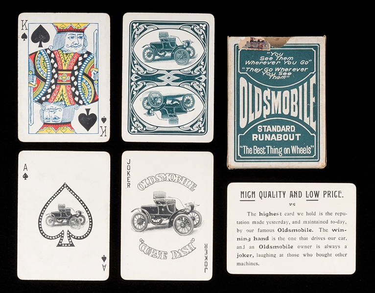 Oldsmobile 1901 Standard Runabout “Curved Dash” Playing Cards. 