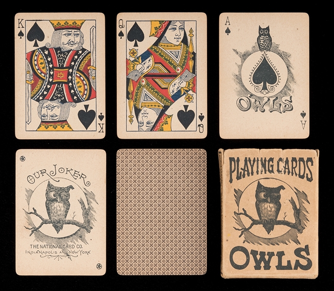 Owl No. 0.0. Playing Cards. 