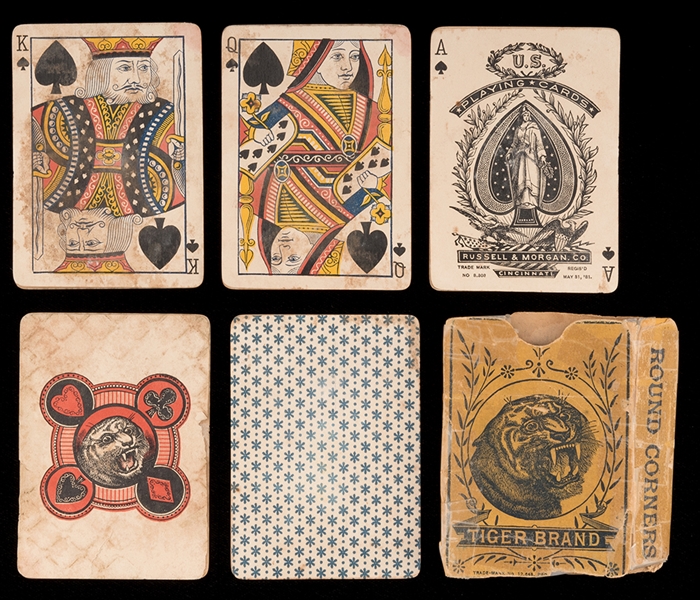 Tiger Brand Playing Cards.