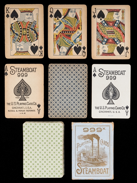 Two Decks Steamboat 999 and One Deck Steamboat 999x Playing Cards.