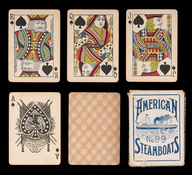 Two American No. 99 Steamboat Playing Cards. 