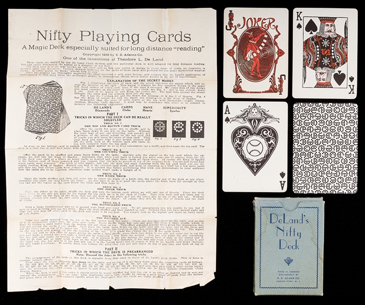 Deland’s Nifty Deck Playing Cards. 