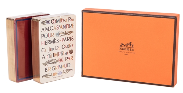 Hermes Double Deck Playing Cards. 
