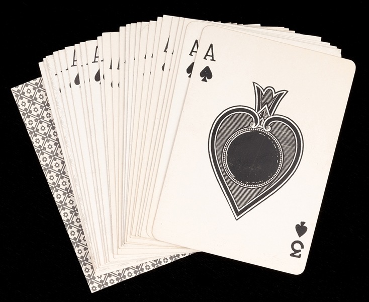 Twenty-Six Single Gaffed Three Card Monte Cards. 