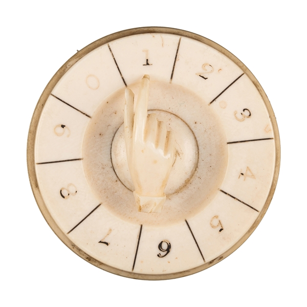 Ivory Whist Marker with Hand. 