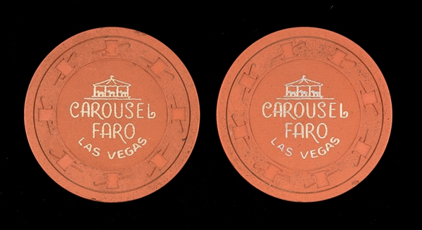 Two Carousel Faro Chips. 