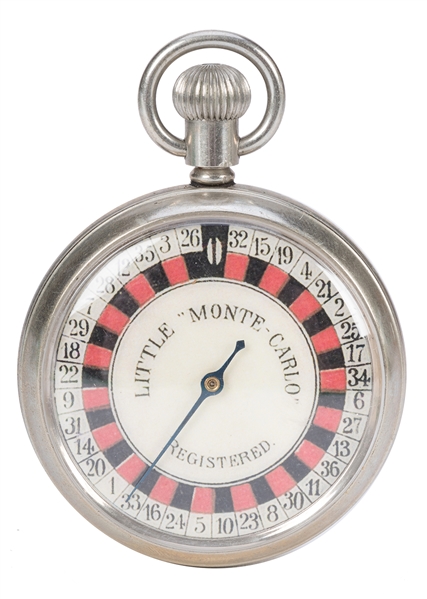 Roulette Gambling “Little Monte Carlo” Pocket Watch. 