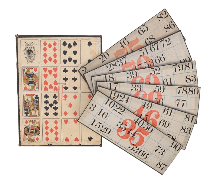 Five Will & Finck Keno Cards and One Will & Finck Game Card. 
