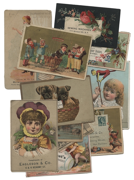 15 San Francisco Trade Cards from. 
