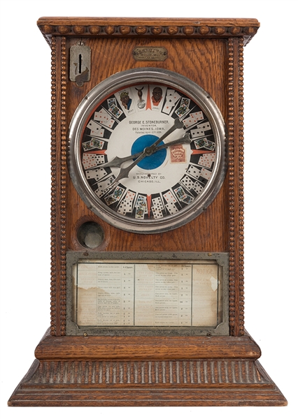 U.S. Novelty Co. 5 Cent Clockwork Trade Stimulator. 