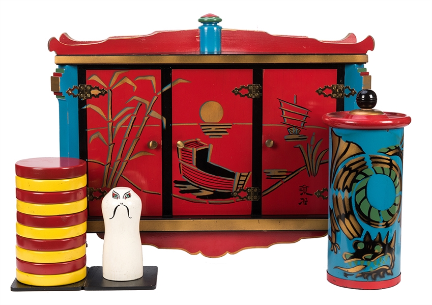 Haunted Cabinet and Discs of Quong Hi.