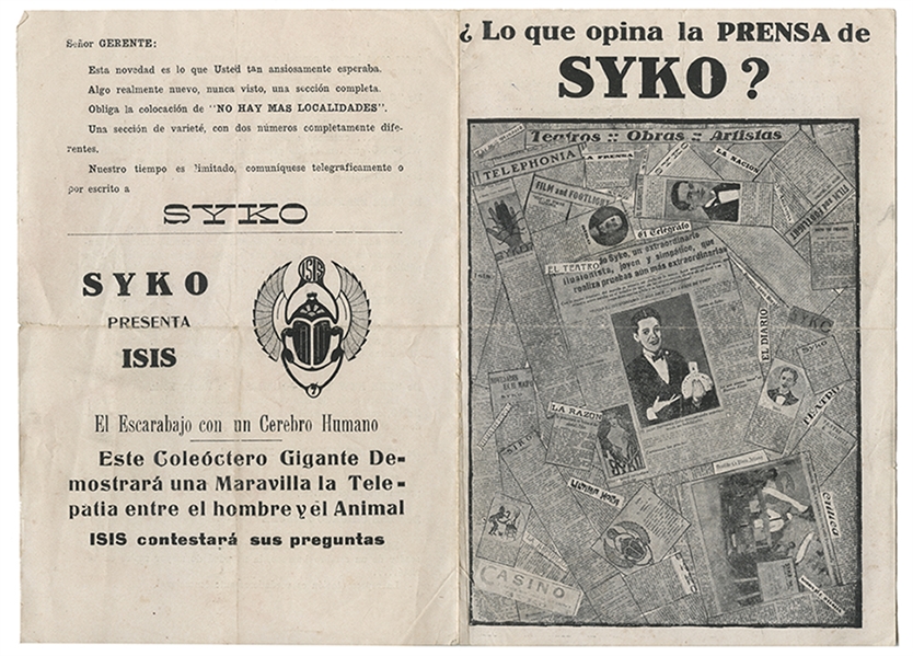 An Early David Bamberg Press Flyer Performing as “Syko.”