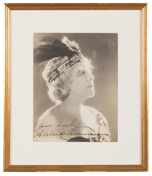 Adelaide Herrmann Inscribed and Signed Photo.
