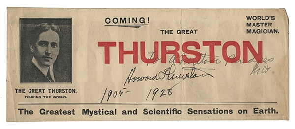 Howard Thurston Signed Advertising Blotter Envelope.