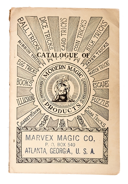 Marvex Catalog of Modern Magic Products.