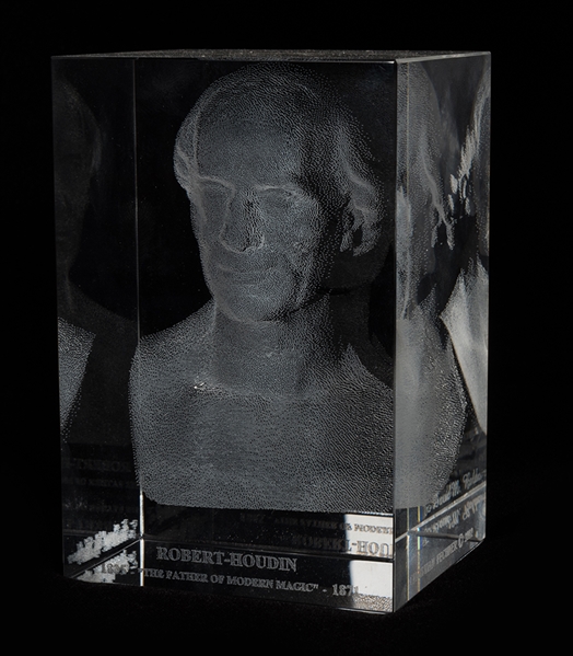 Robert-Houdin Laser-Etched Portrait Paperweight.